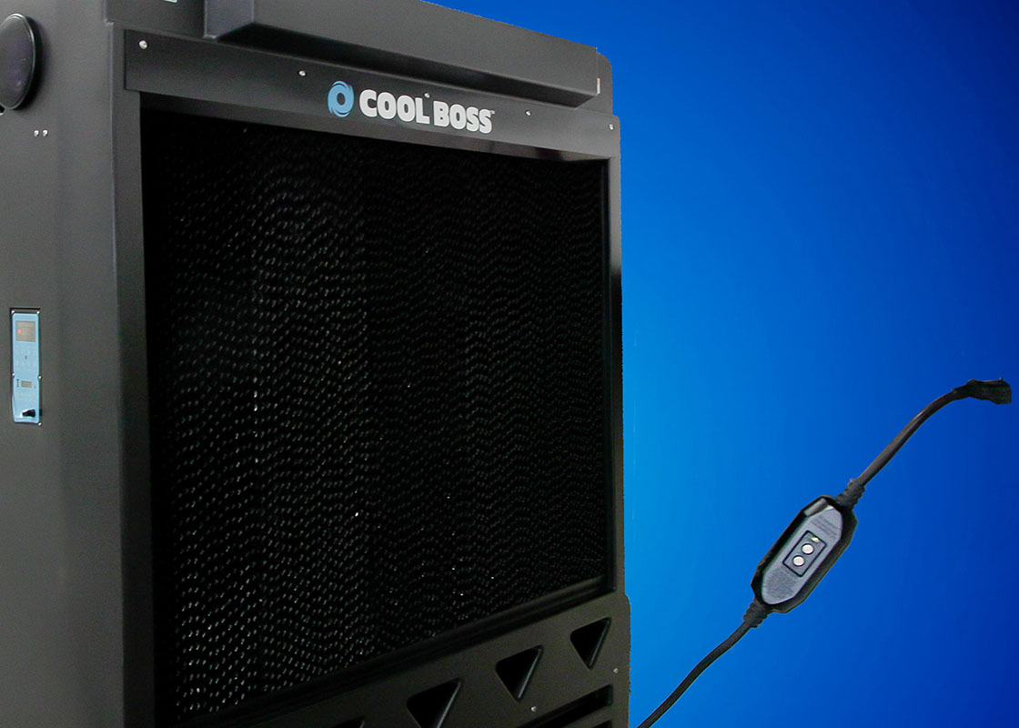 Cool Boss commercial evaporative air cooler designed for energy-efficient cooling