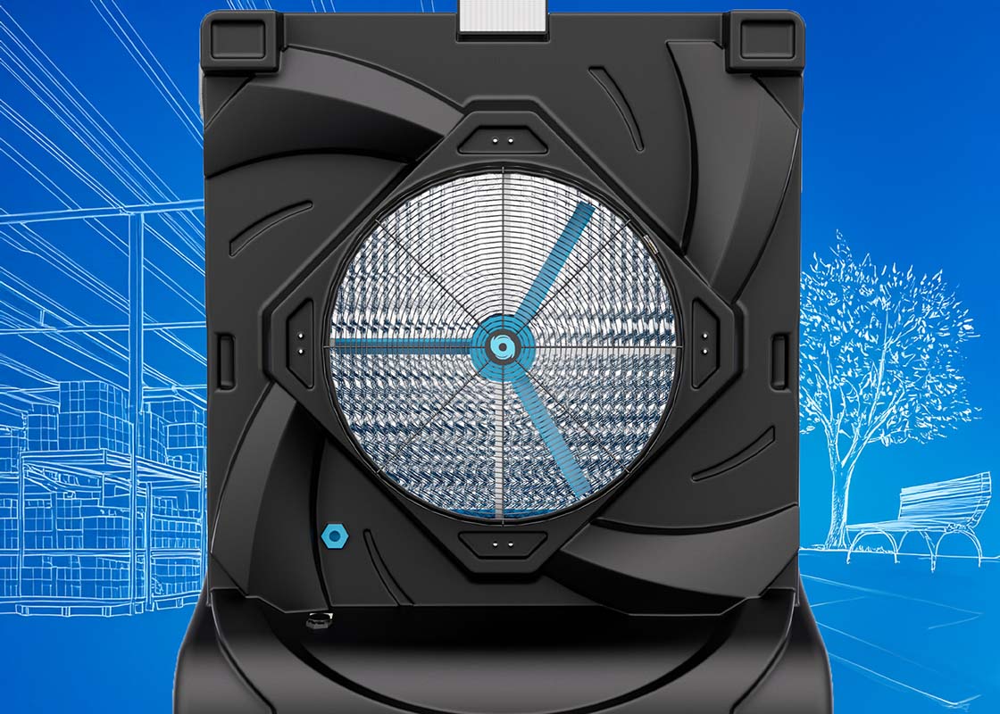 Cool Boss industrial evaporative cooler for indoor and outdoor cooling